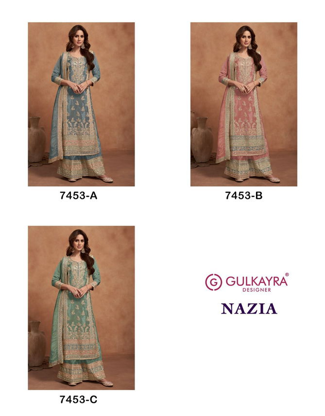 Nazia By Gulkayra Real Simar Silk Palazzo Readymade Suits Wholesale Market In Surat 